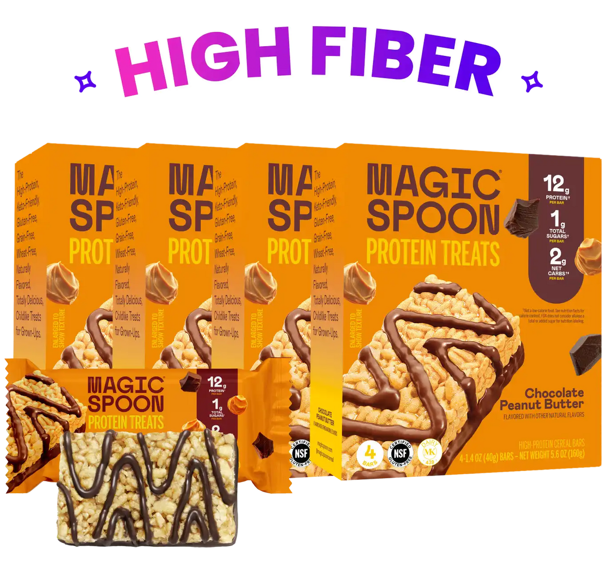 Chocolate PB  - 16 Cereal Treats (4 boxes)